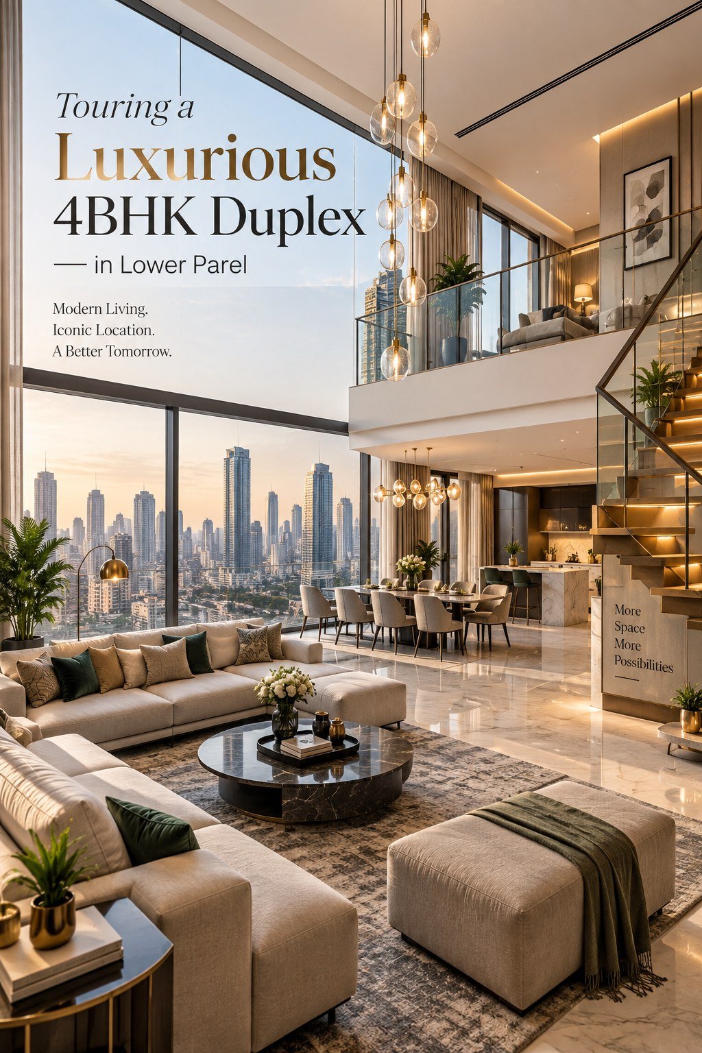Touring a Luxurious 4BHK Duplex in Lower Parel