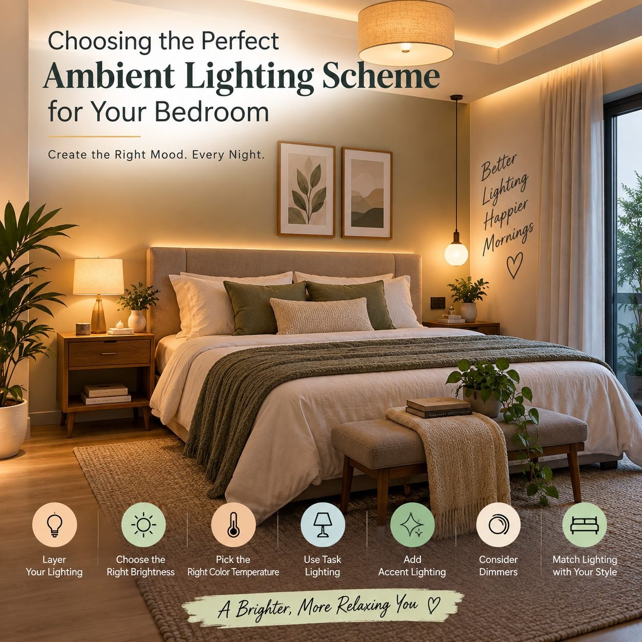 Choosing the Perfect Ambient Lighting Scheme for Your Bedroom